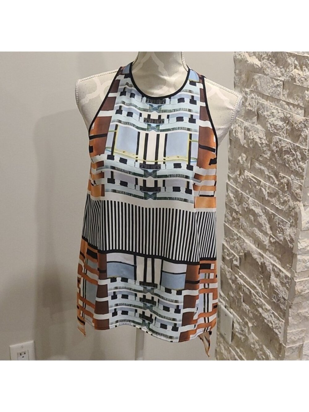 Clover Canyon pattern tank blouse